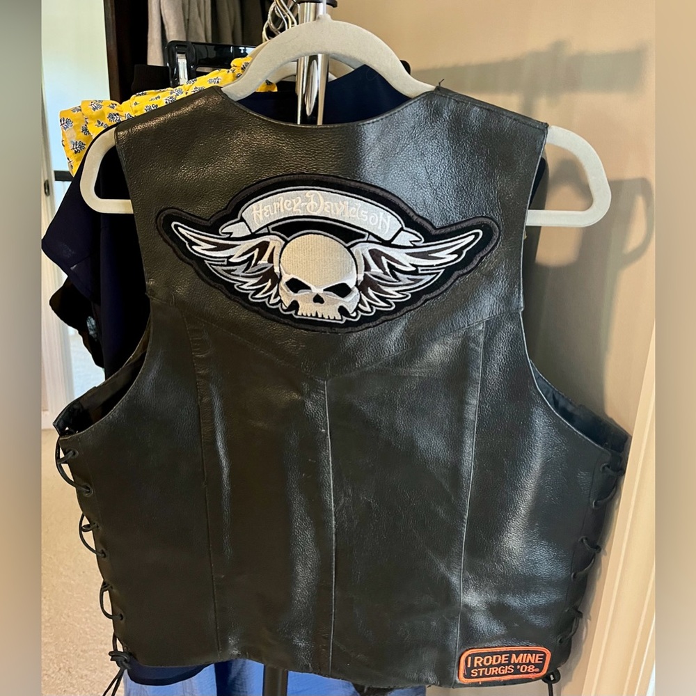 Harley Davidson motorcycle vest
